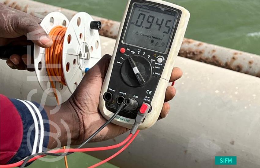 Underwater inspection with Cygnus TSR MK4 thickness gauge