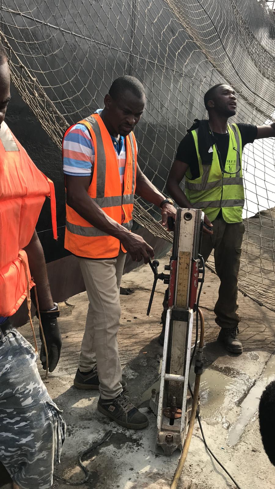 Gusset plate installation 6